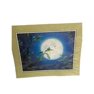 Disney Parks Rob Kaz"Moonlight Meeting" Art Print 12x16 New ULTRA RARE